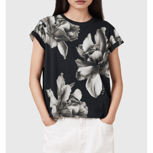 AllSaints Anna Floral Print Short Sleeve T-Shirt